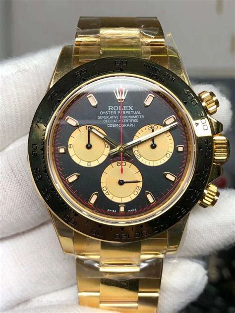 rolex daytona yellow gold replica|fake Rolex daytona for sale.